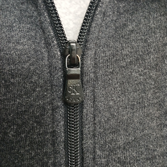 Calvin Klein Charcoal Hoodie with Logo Size L/G - Picture 6 of 9